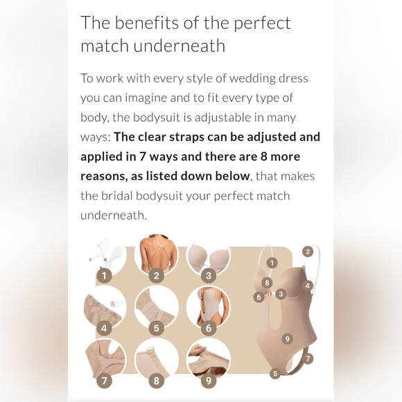 BNWT Bridal bra bodysuit - Picture 3 of 10